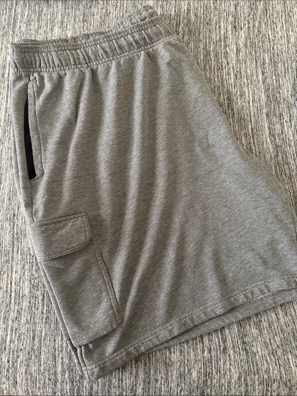 Men's Gray Cargo Lounge Shorts